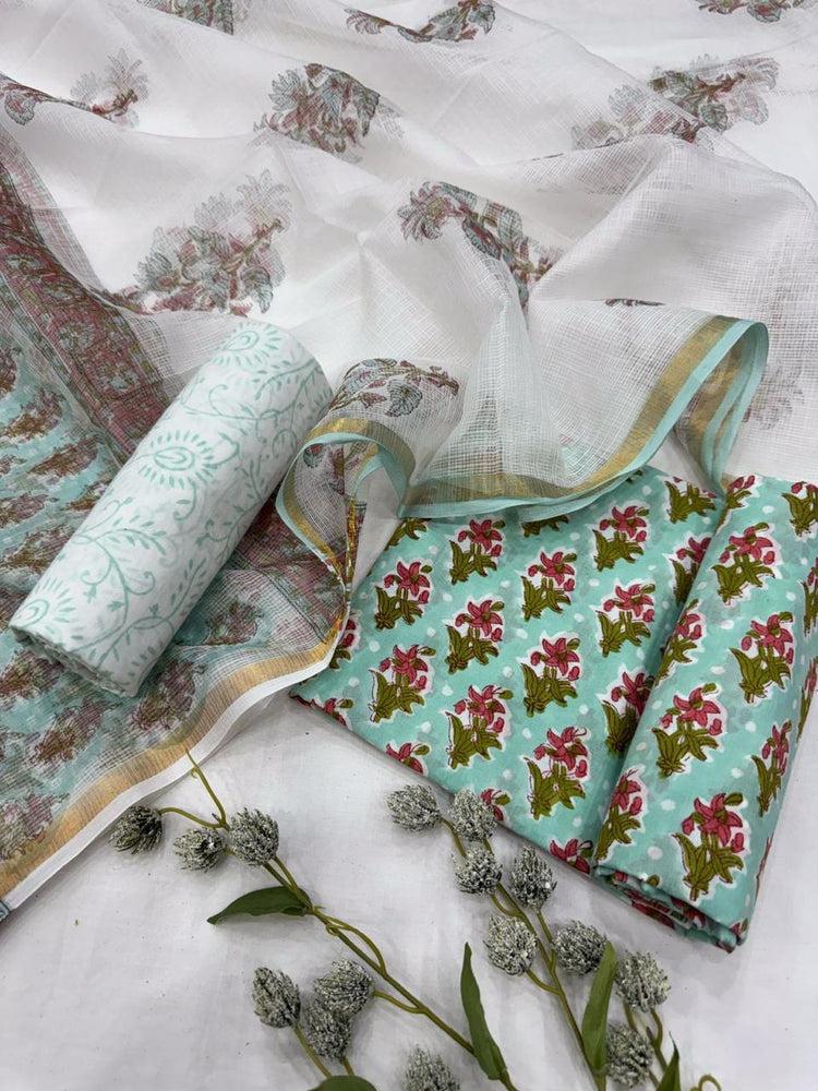 Cotton Suit with Kota Doriya Dupatta