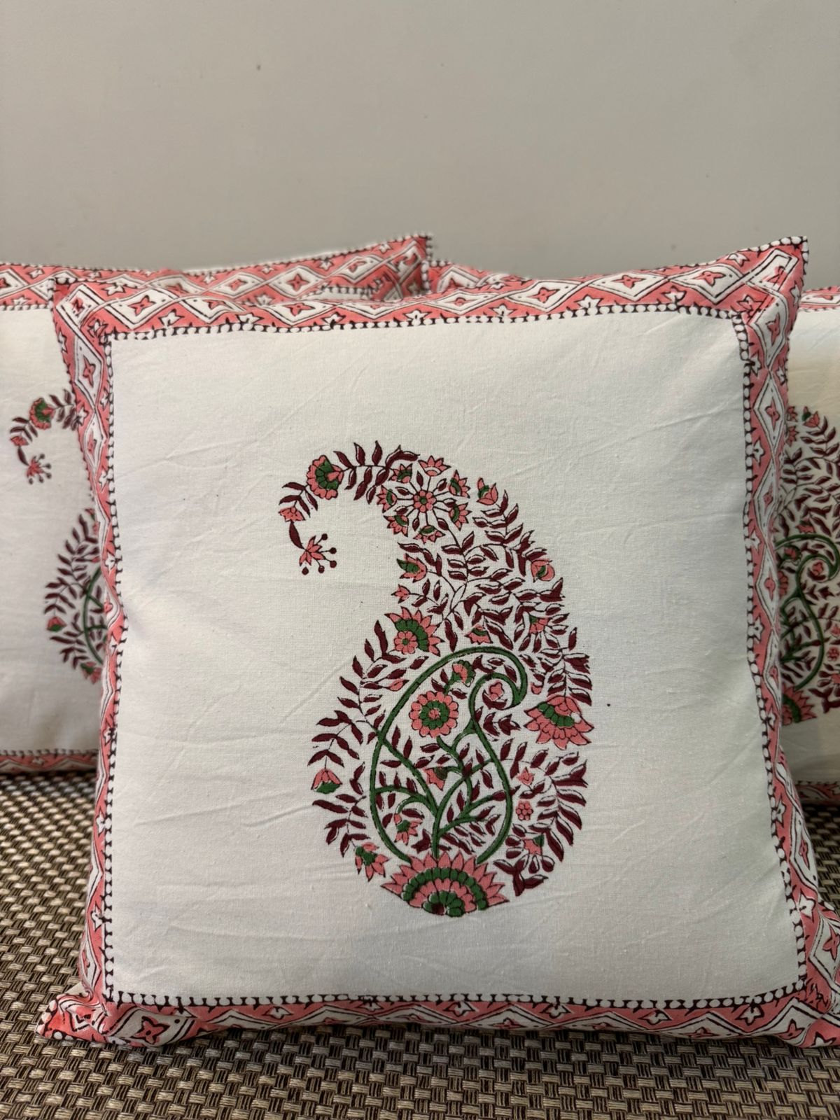 BlockBliss – Handblock Printed Cushion Cover Set