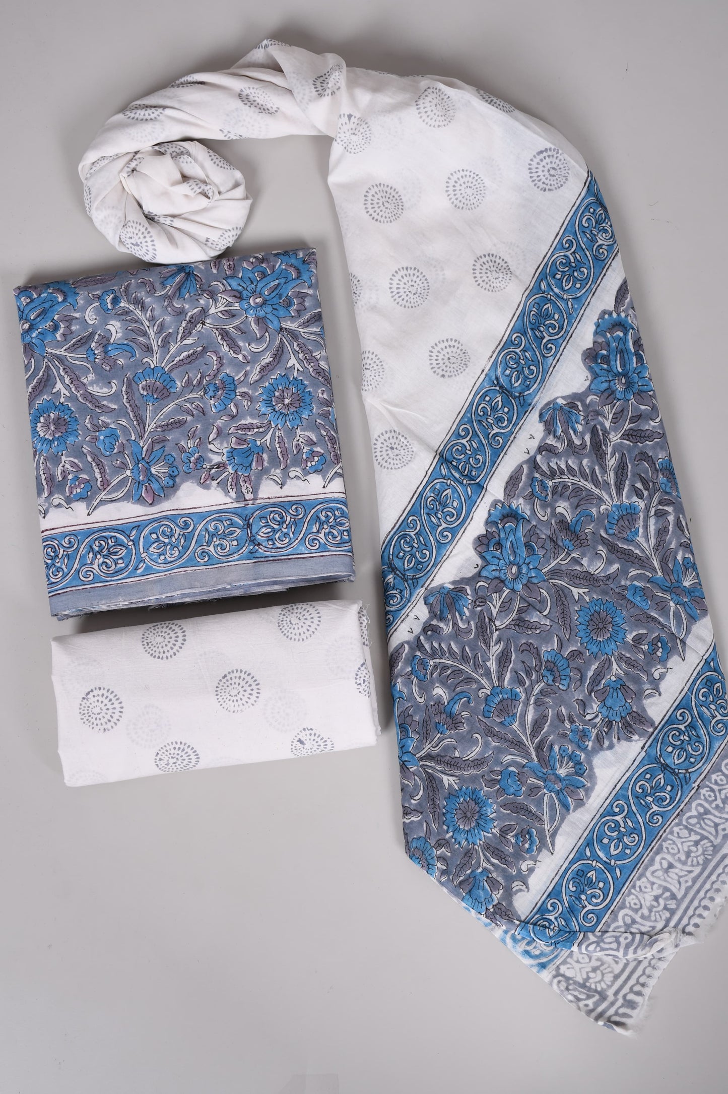 Phulvadi Prints – Handblock Printed Cotton Suit Set with Mulmul Dupatta