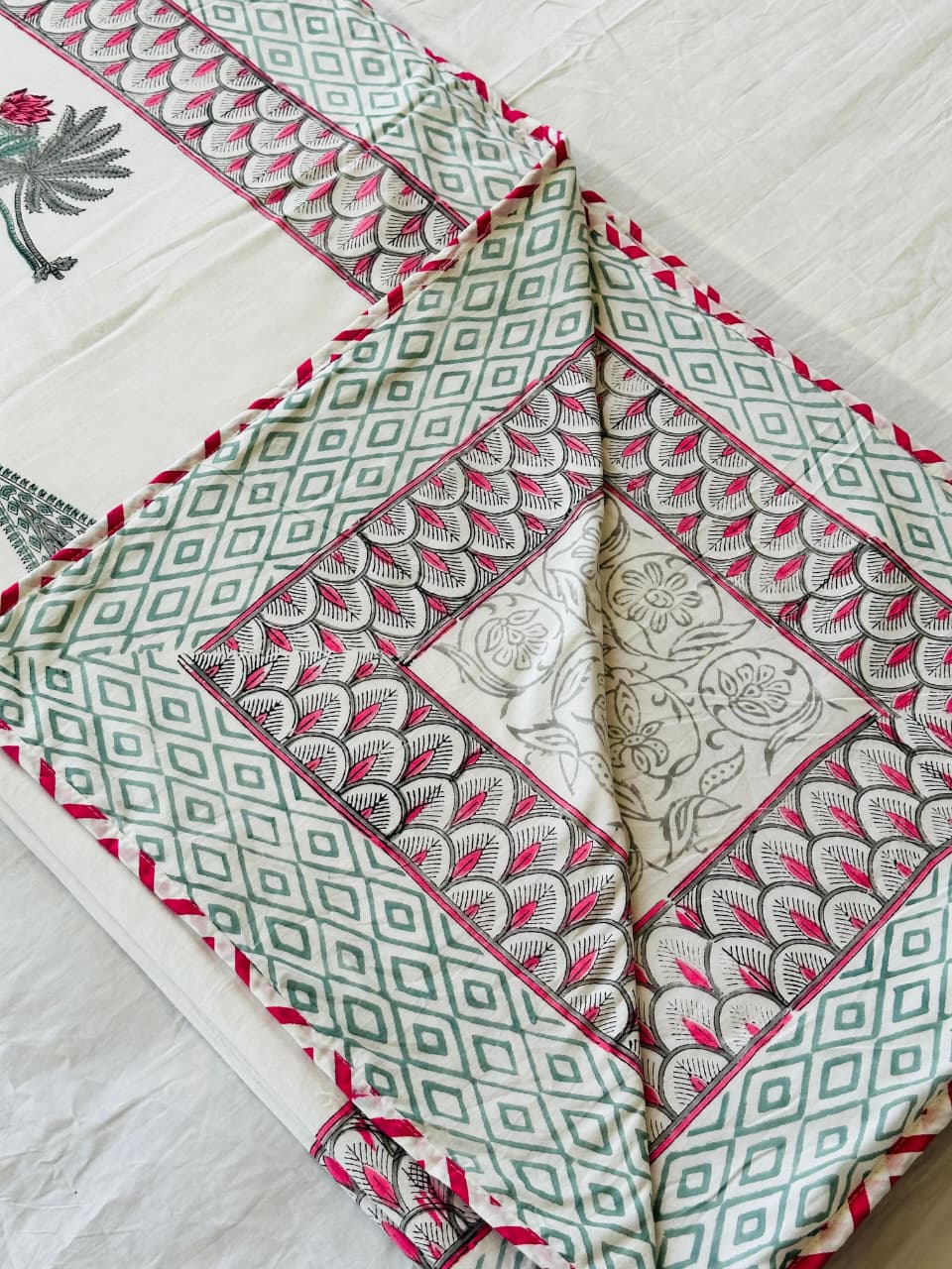 Gulbagh Dohar - Premium Handblock Printed King Size Dohar