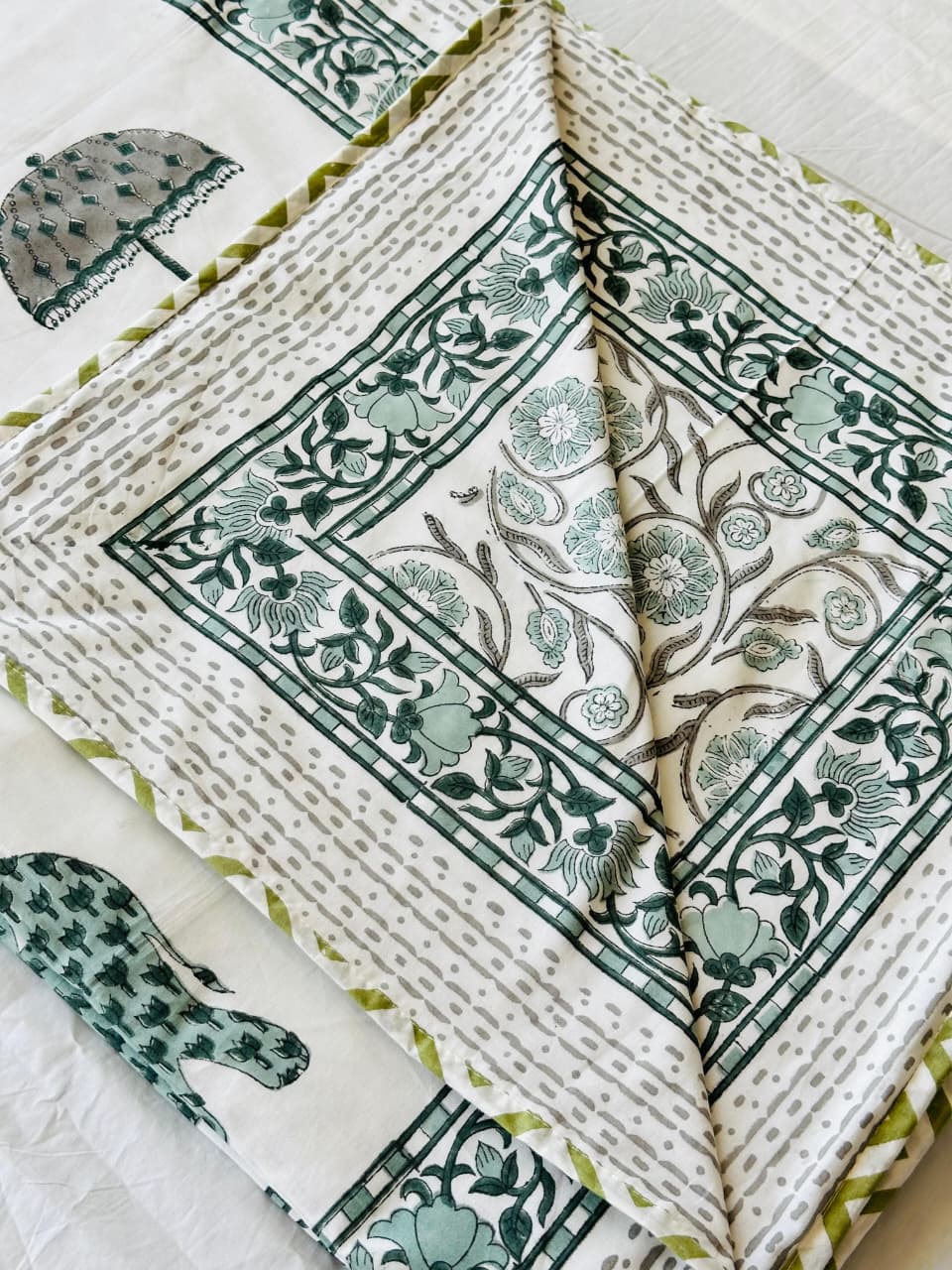 Roseka Dohar - Premium Handblock Printed King Size Dohar
