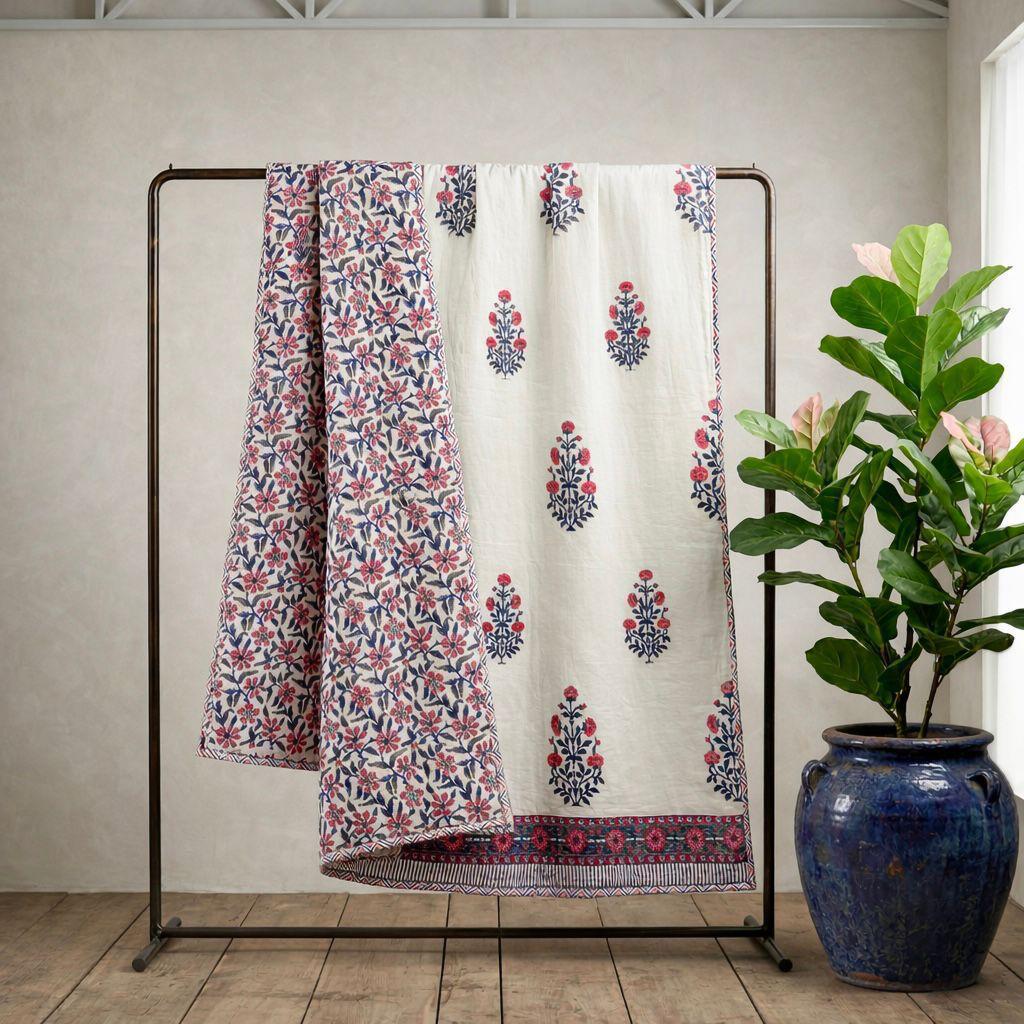Palki Layers – Premium Handblock Printed King Size Dohar