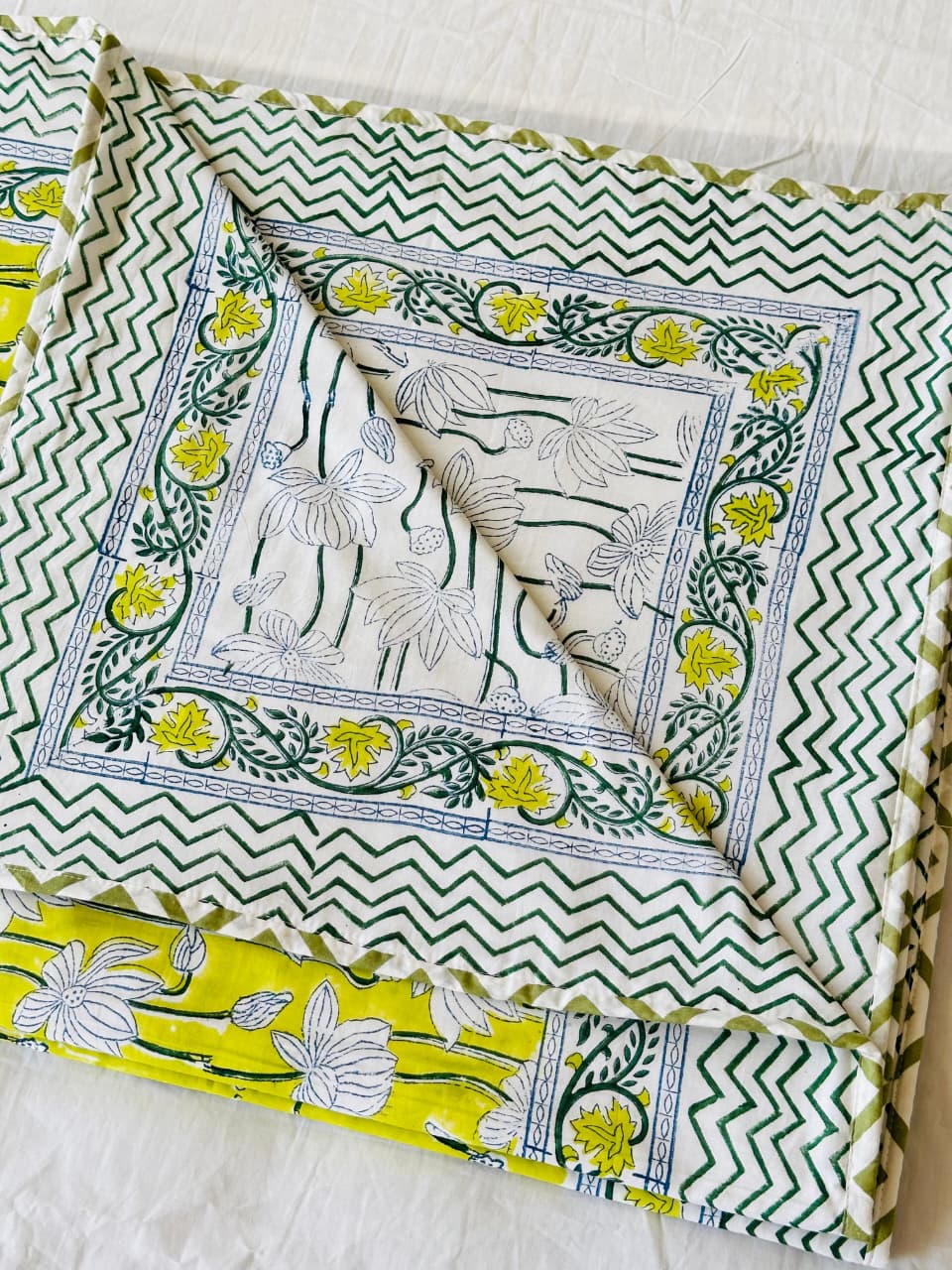 Yellobagh - Premium Handblock Printed King Size Dohar