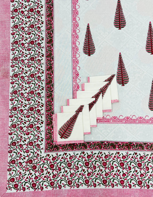 Dastarkhwan| Handblock Printed Dining Table Cover Set