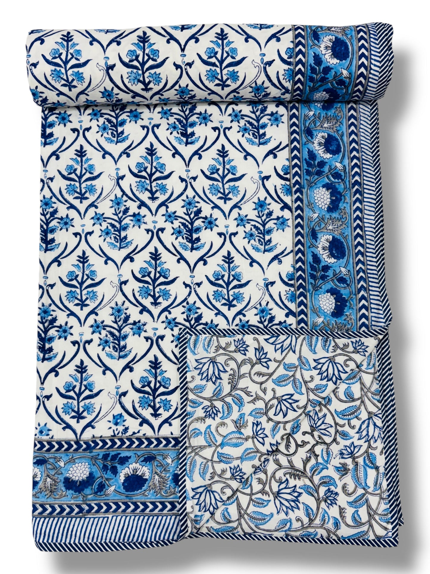 Sutradhar Spread – Premium Handblock Printed King Size Dohar