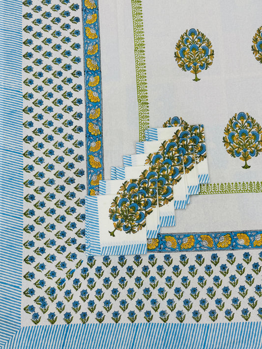 Kothar | Handblock Printed Dining Table Cover Set