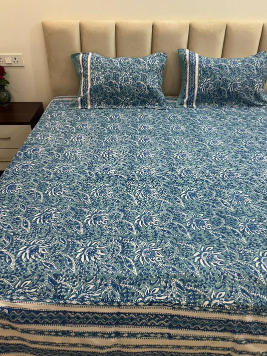 Indigo Double Bedsheet 90x108