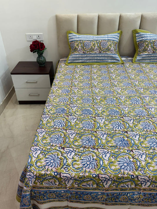 Green Harmony Double Bedsheet 90x108