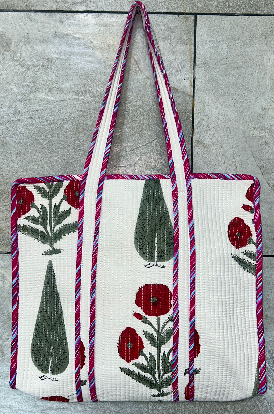 Gulabvillas - Quilted Tote Bag