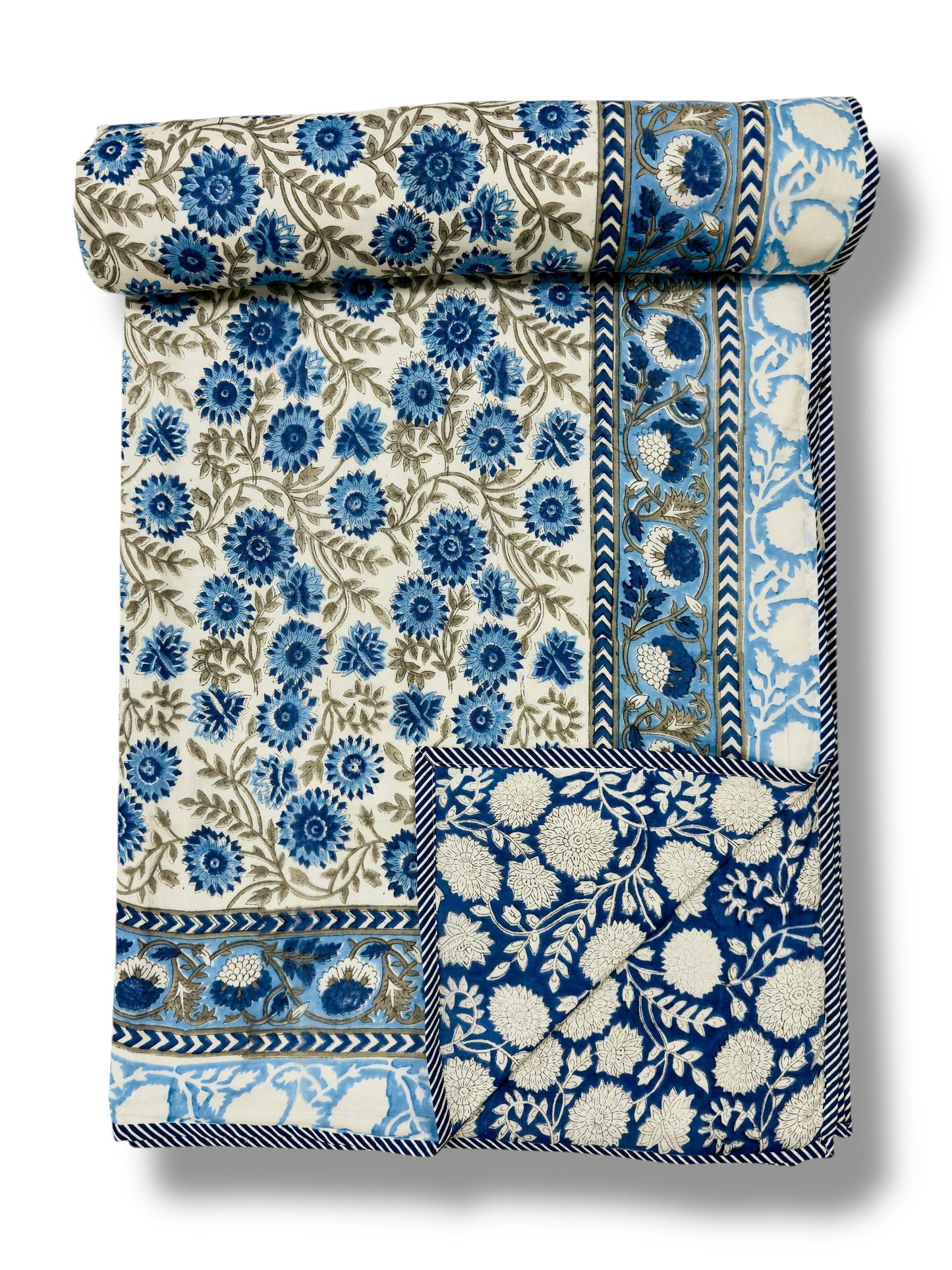 Ruhani Raag – Premium Handblock Printed King Size Dohar