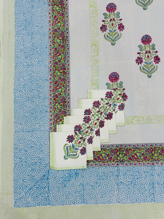 Zaikeban - Handblock Printed Dining Table Cover Set