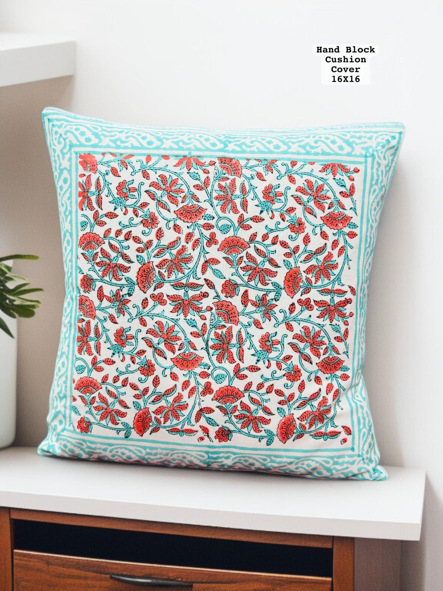Lillha - Handblock Printed Cushion Cover Set
