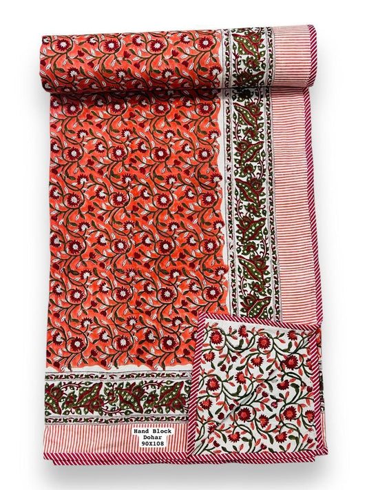 Mehek Dohar – Premium Handblock Printed King Size Dohar