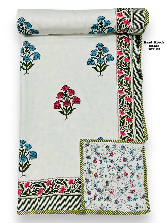 Zehan Wrap – Premium Handblock Printed King Size Dohar