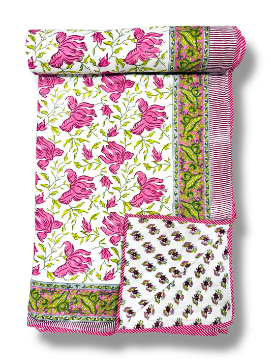Palki Layers – Premium Handblock Printed King Size Dohar