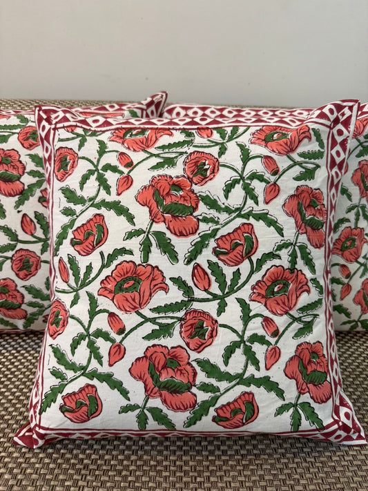 Aangan Prints – Handblock Printed Cushion Cover Set