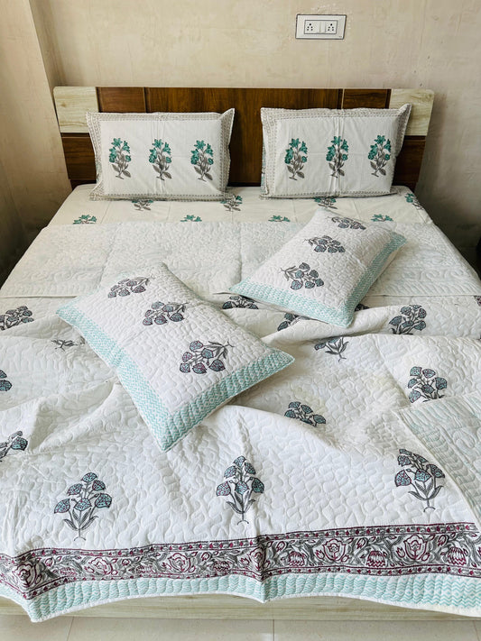 Mehekti Chaadar – Handblock Printed Double Comforter Set
