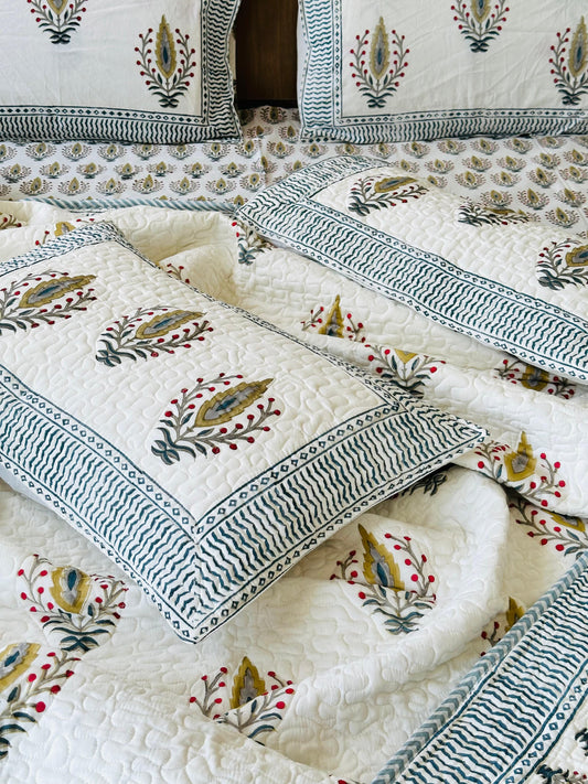 Chandni Vasl – Handblock Printed Double Comforter Set