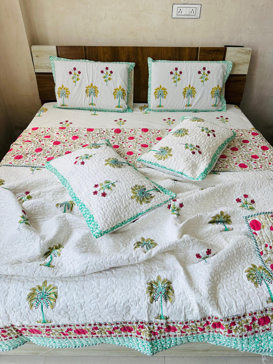 Roshni Ras – Handblock Printed Double Comforter Set
