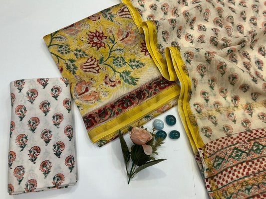 Rooh-e-Chanderi – Chanderi Silk Suit Set