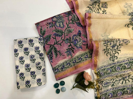 Chhaap-e-Noor – Chanderi Silk Suit Set