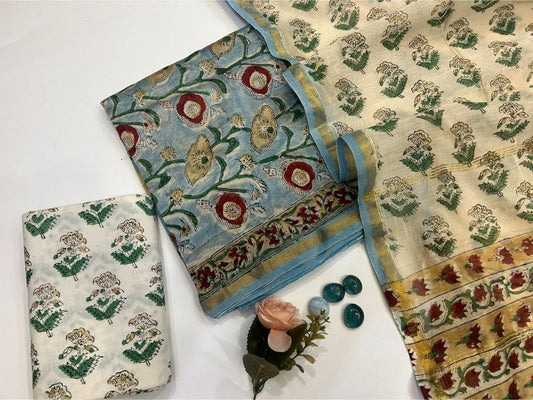Sitarah Silk – Chanderi Silk Suit Set