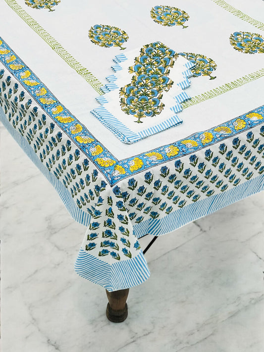 Kothar | Handblock Printed Dining Table Cover Set
