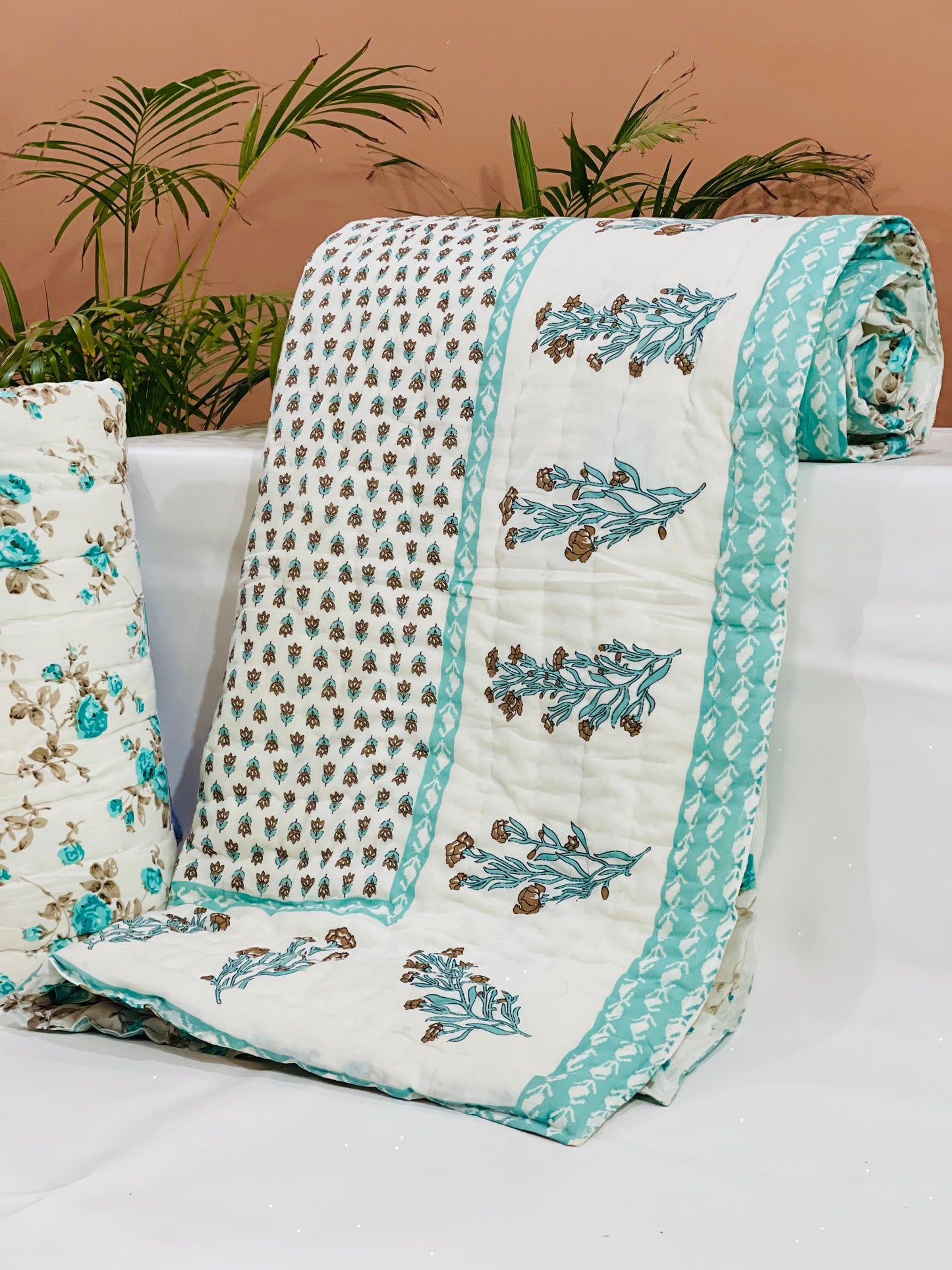 Handirazai – Handblock Printed King Size Quilt Razai