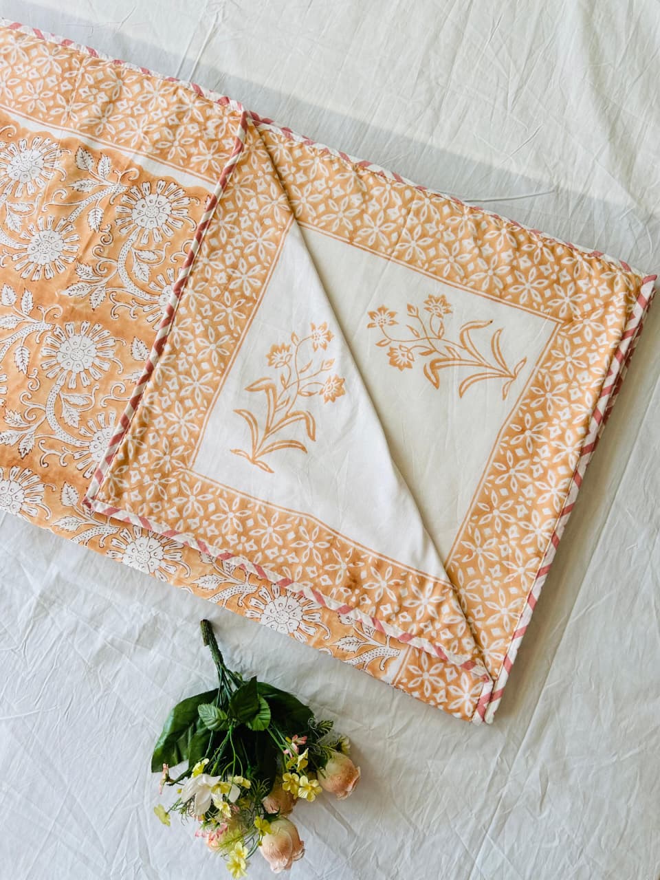 Barfaani Baag – Premium Handblock Printed King Size Dohar