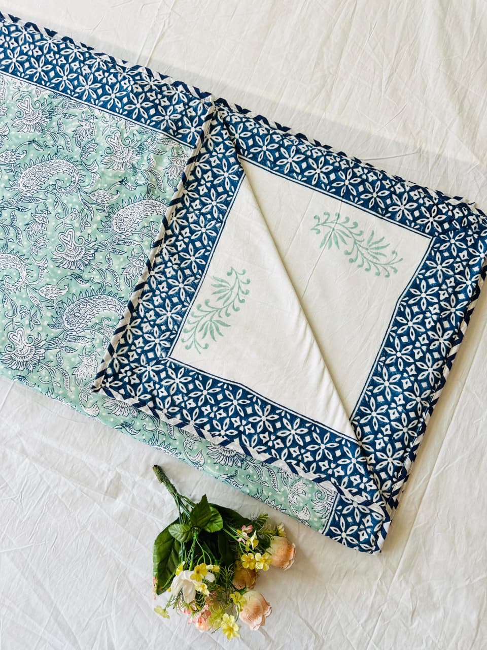 Pan Dohar - Premium Handblock Printed King Size Dohar