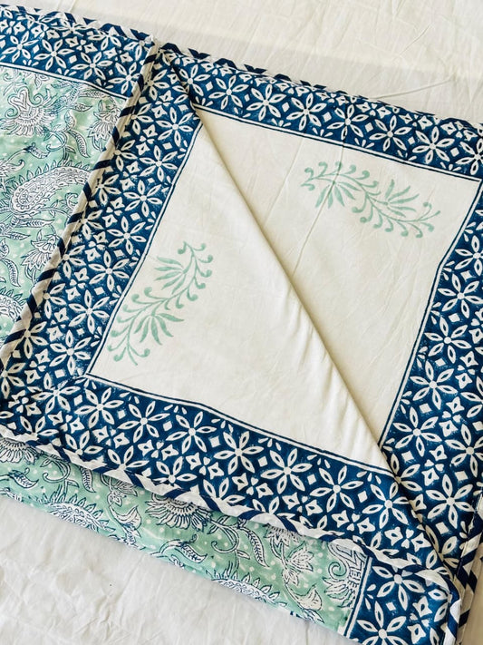 Pan Dohar - Premium Handblock Printed King Size Dohar