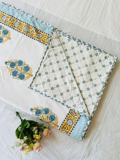 Sakoon Dohar - Premium Handblock Printed King Size Dohar