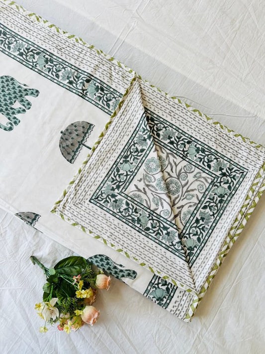 Roseka Dohar - Premium Handblock Printed King Size Dohar