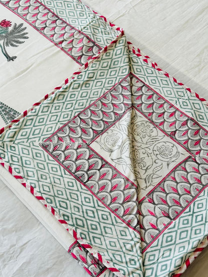 Gulbagh Dohar - Premium Handblock Printed King Size Dohar