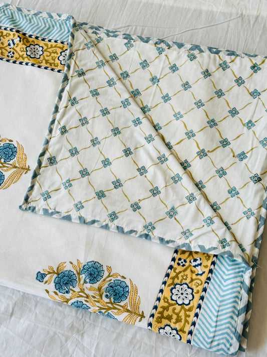 Sakoon Dohar - Premium Handblock Printed King Size Dohar