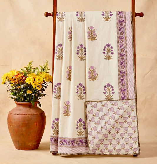 Lilly Dohar - Premium Handblock Printed King Size Dohar
