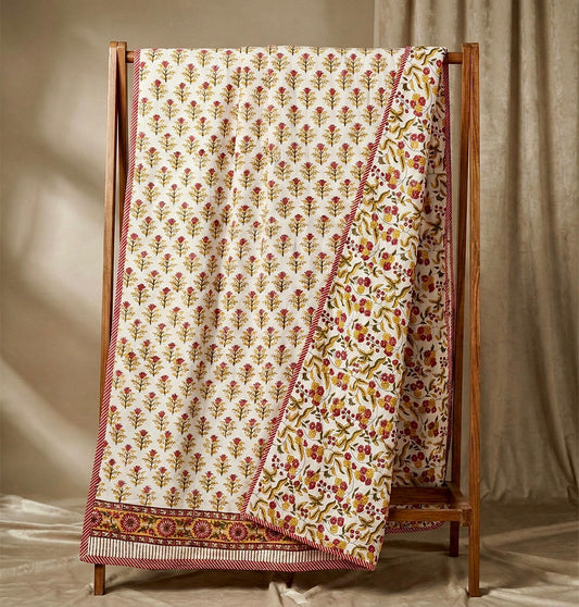Zehan Wrap – Premium Handblock Printed King Size Dohar