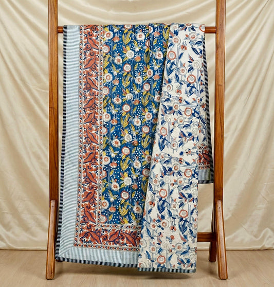 Sutradhar Spread – Premium Handblock Printed King Size Dohar