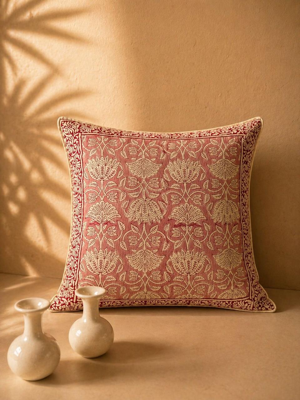 Marry Rest - Handblock Printed Cushion Cover Set