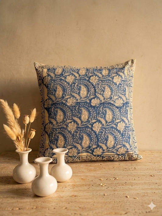 Grassgirest - Handblock Printed Cushion Cover Set
