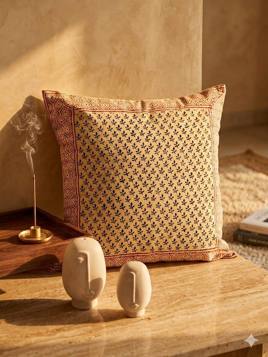 Blura - Handblock Printed Cushion Cover Set