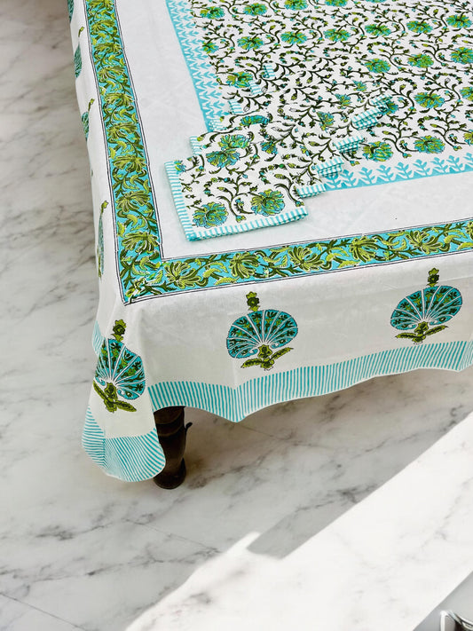 Chhaap Charm | Handblock Printed Dining Table Cover Set