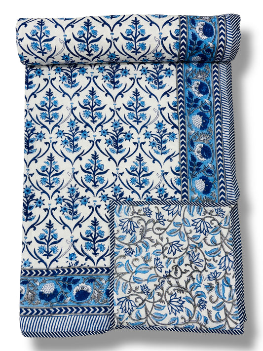 Sutradhar Spread – Premium Handblock Printed King Size Dohar