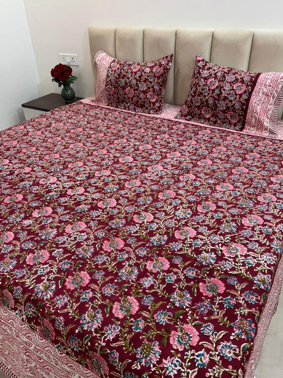 Gulabi Double Bedsheet 90x108