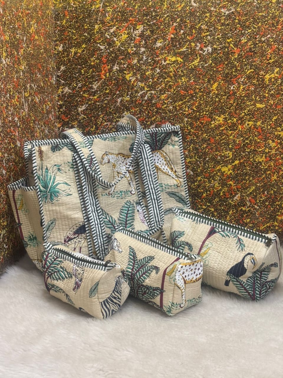 Zafri Bag - Quilted Tote Bag Set