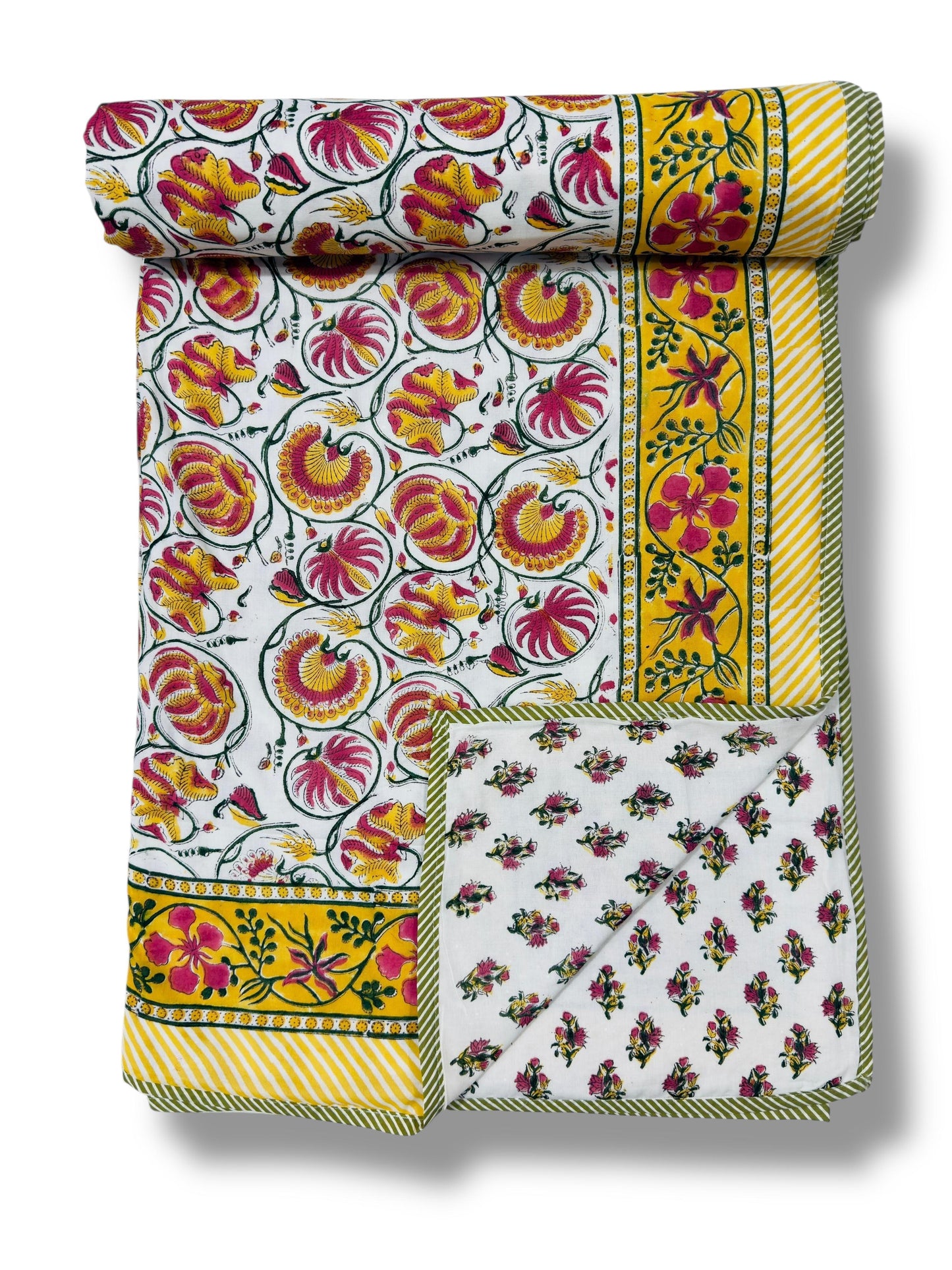 Yellobagh - Premium Handblock Printed King Size Dohar