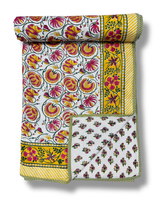 Yellobagh - Premium Handblock Printed King Size Dohar