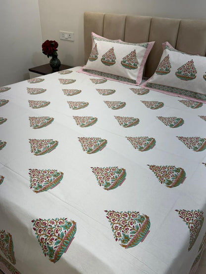 Paan Double Bedsheet 90x108