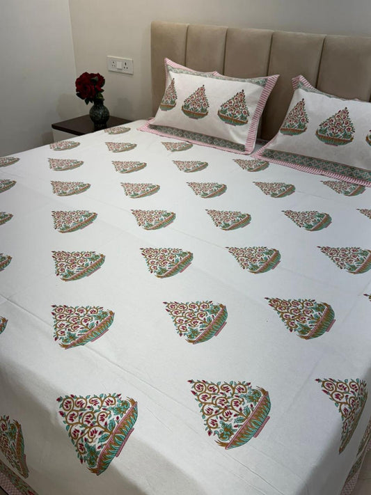 Paan Double Bedsheet 90x108