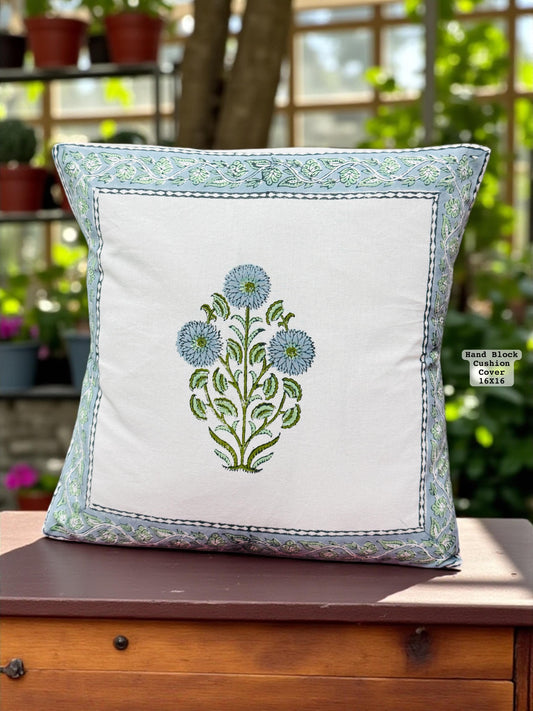 Marry Rest - Handblock Printed Cushion Cover Set